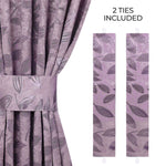 Leaves Room Darkening Washable Blackout Curtain Panels, Set of 2 - Blackout Curtains by Superior