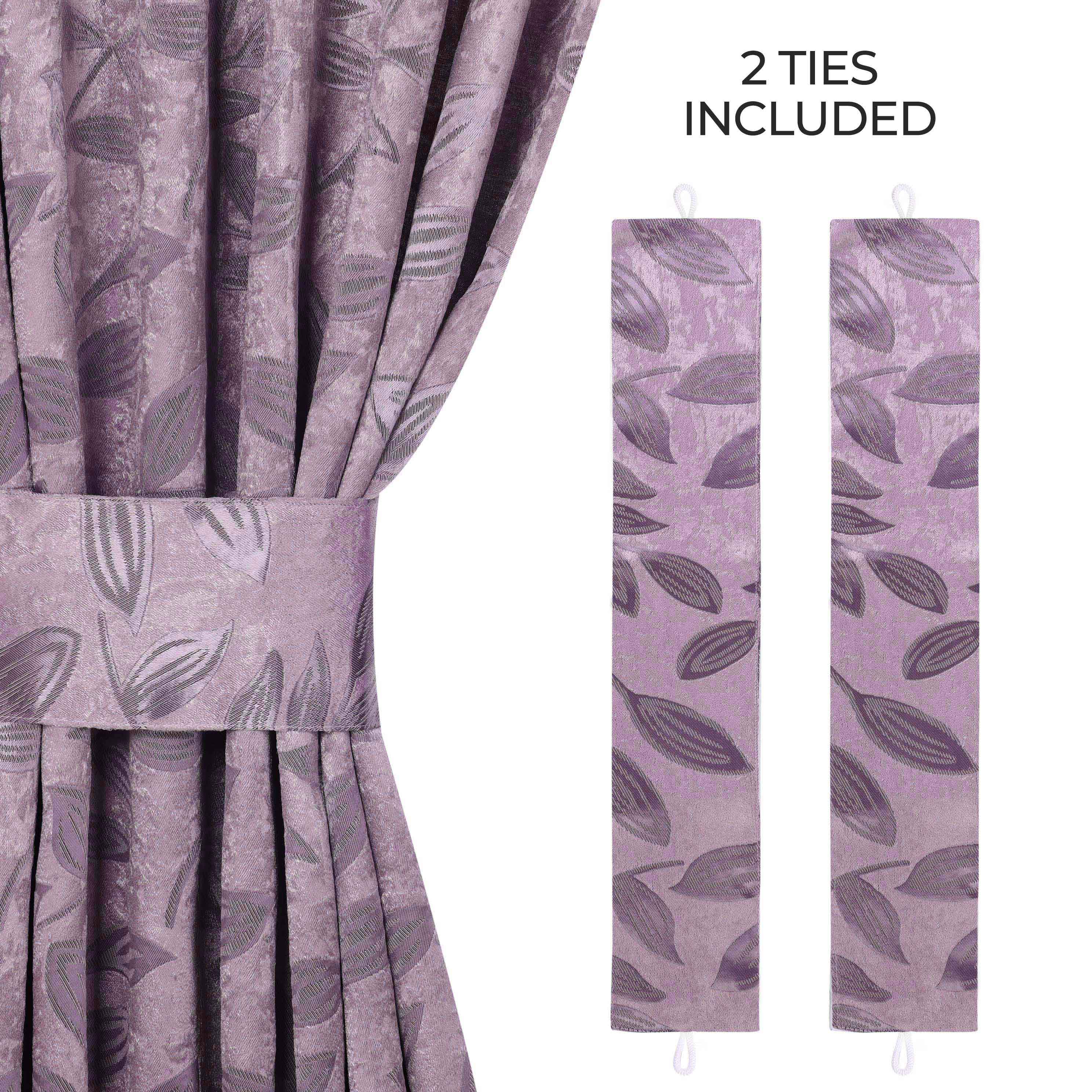 Leaves Room Darkening Washable Blackout Curtain Panels, Set of 2 - Blackout Curtains by Superior
