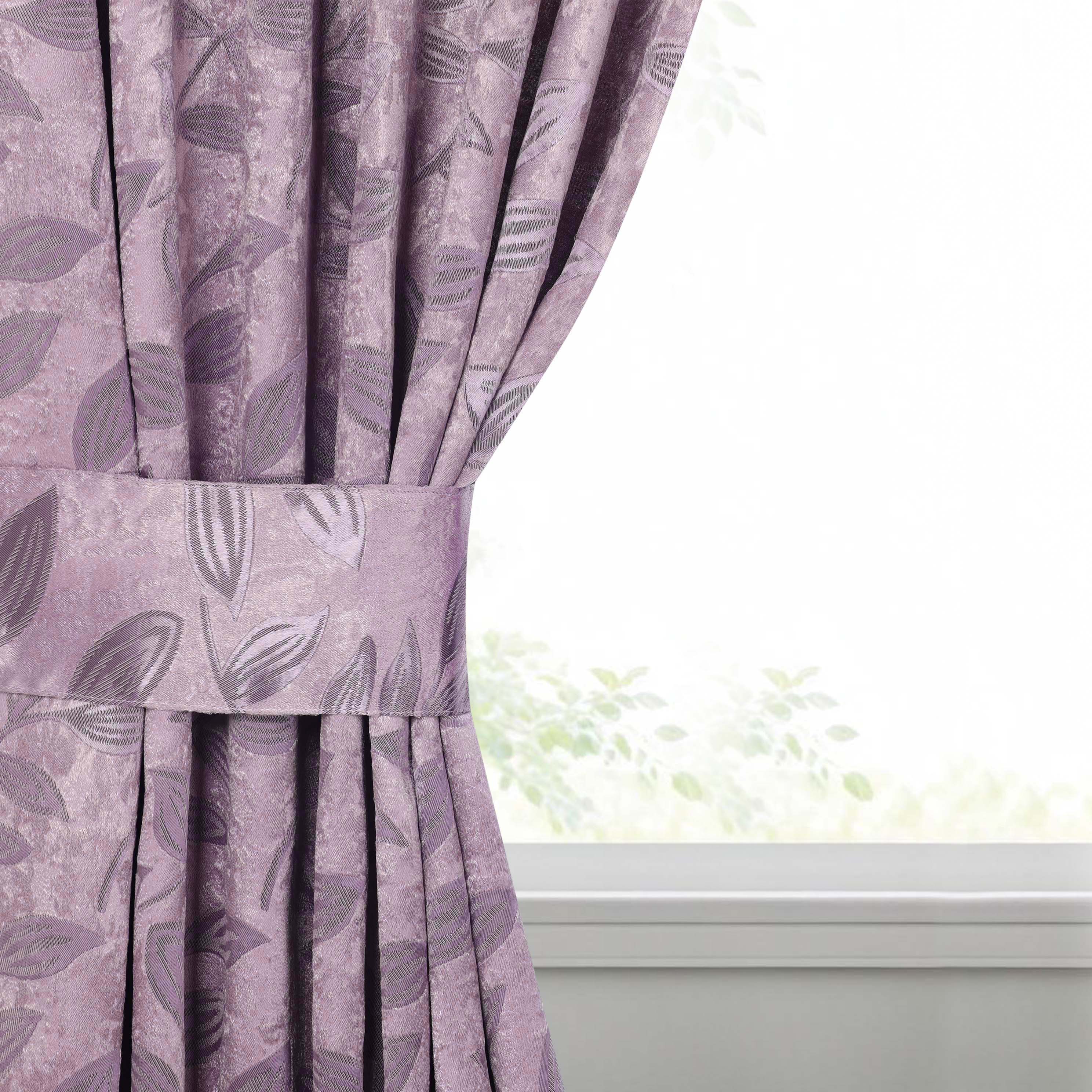 Leaves Room Darkening Washable Blackout Curtain Panels, Set of 2 - Blackout Curtains by Superior