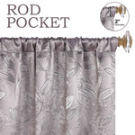 Leaves Washable Room Darkening Blackout Curtain Panels, Set of 2 - Blackout Curtains by Superior