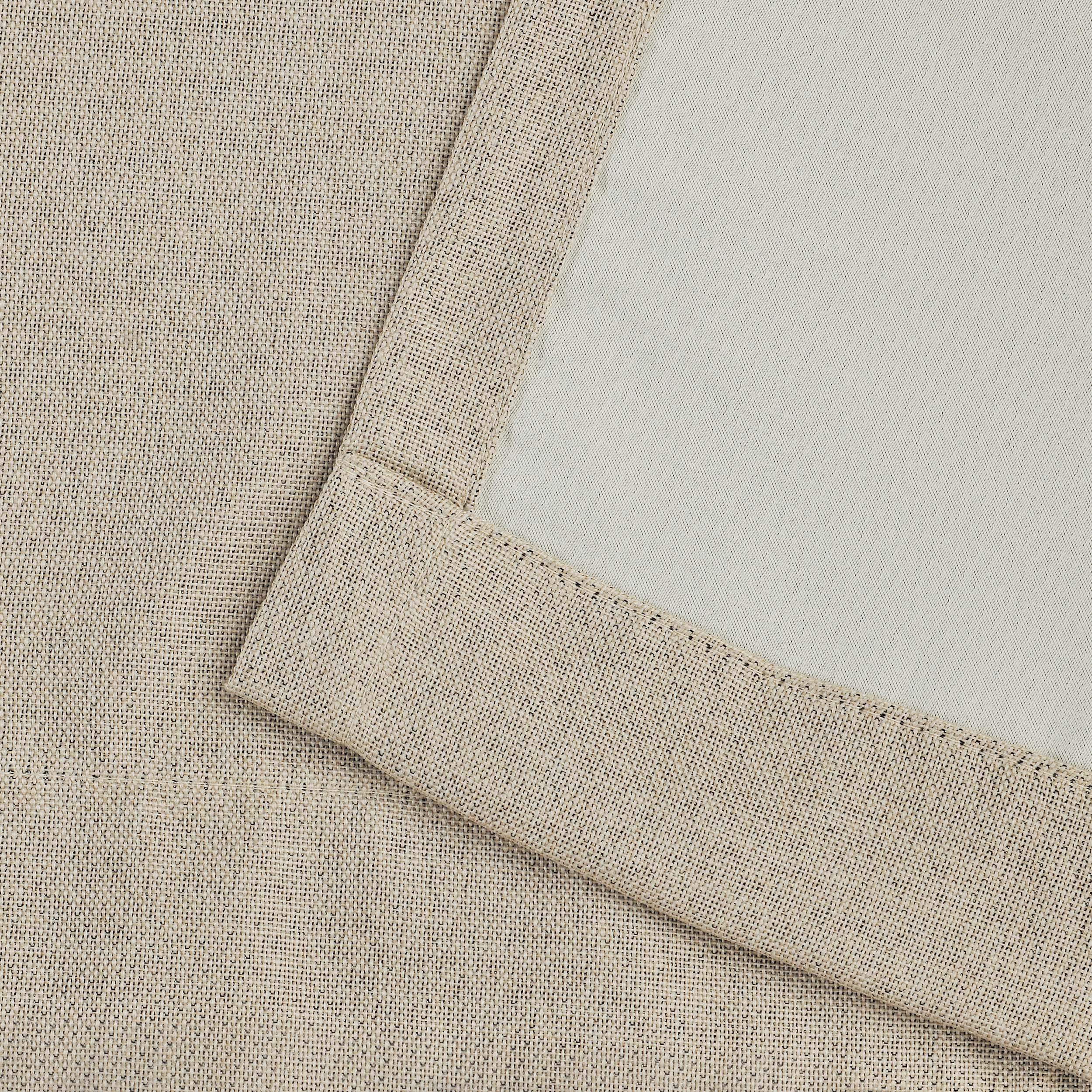 Linen Pattern Washable Room Darkening Blackout Curtains Set 26" - 8 Pieces - Blackout Curtains by Superior