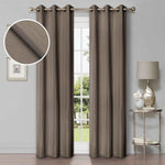 Linen Pattern Washable Room Darkening Blackout Curtain Set 52" - 4 Pieces - Blackout Curtains by Superior