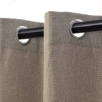 Linen Pattern Washable Room Darkening Blackout Curtain Set 42" - 8 Pieces - Blackout Curtains by Superior