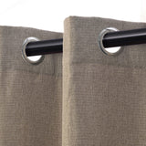 Linen Pattern Washable Room Darkening Blackout Curtain Set 42" - 8 Pieces - Blackout Curtains by Superior