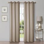 Linen Pattern Washable Room Darkening Blackout Curtain Set 42" - 8 Pieces - Blackout Curtains by Superior