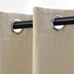Linen Pattern Washable Room Darkening Blackout Curtain Set 42" - 8 Pieces - Blackout Curtains by Superior