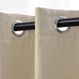 Linen Pattern Washable Room Darkening Blackout Curtain Set 42" - 8 Pieces - Blackout Curtains by Superior