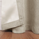 Linen Pattern Washable Room Darkening Blackout Curtain Set 42" - 8 Pieces - Blackout Curtains by Superior