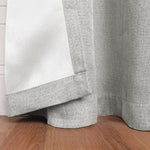 Linen Pattern Washable Room Darkening Blackout Curtain Set 42" - 8 Pieces - Blackout Curtains by Superior