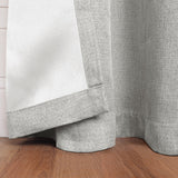 Linen Pattern Washable Room Darkening Blackout Curtain Set 42" - 8 Pieces - Blackout Curtains by Superior