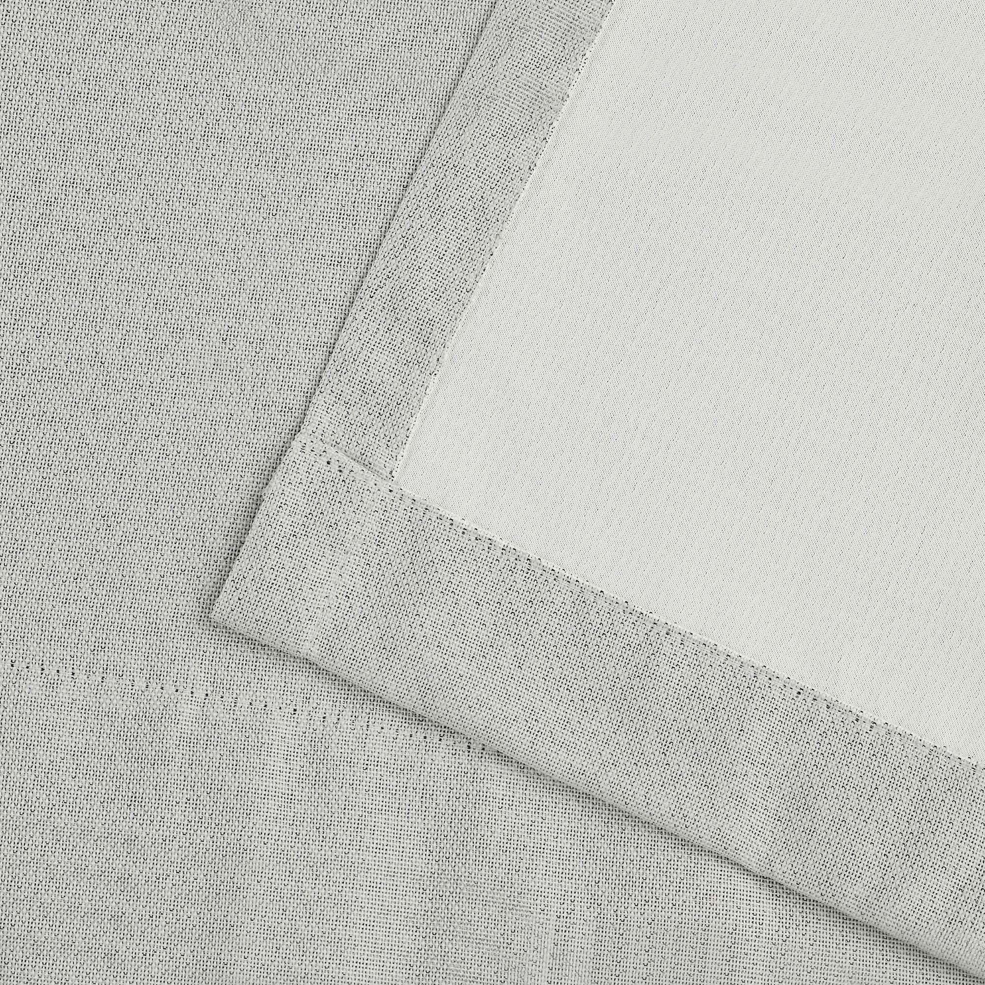 Linen Pattern Washable Room Darkening Blackout Curtain Set 42" - 8 Pieces - Blackout Curtains by Superior