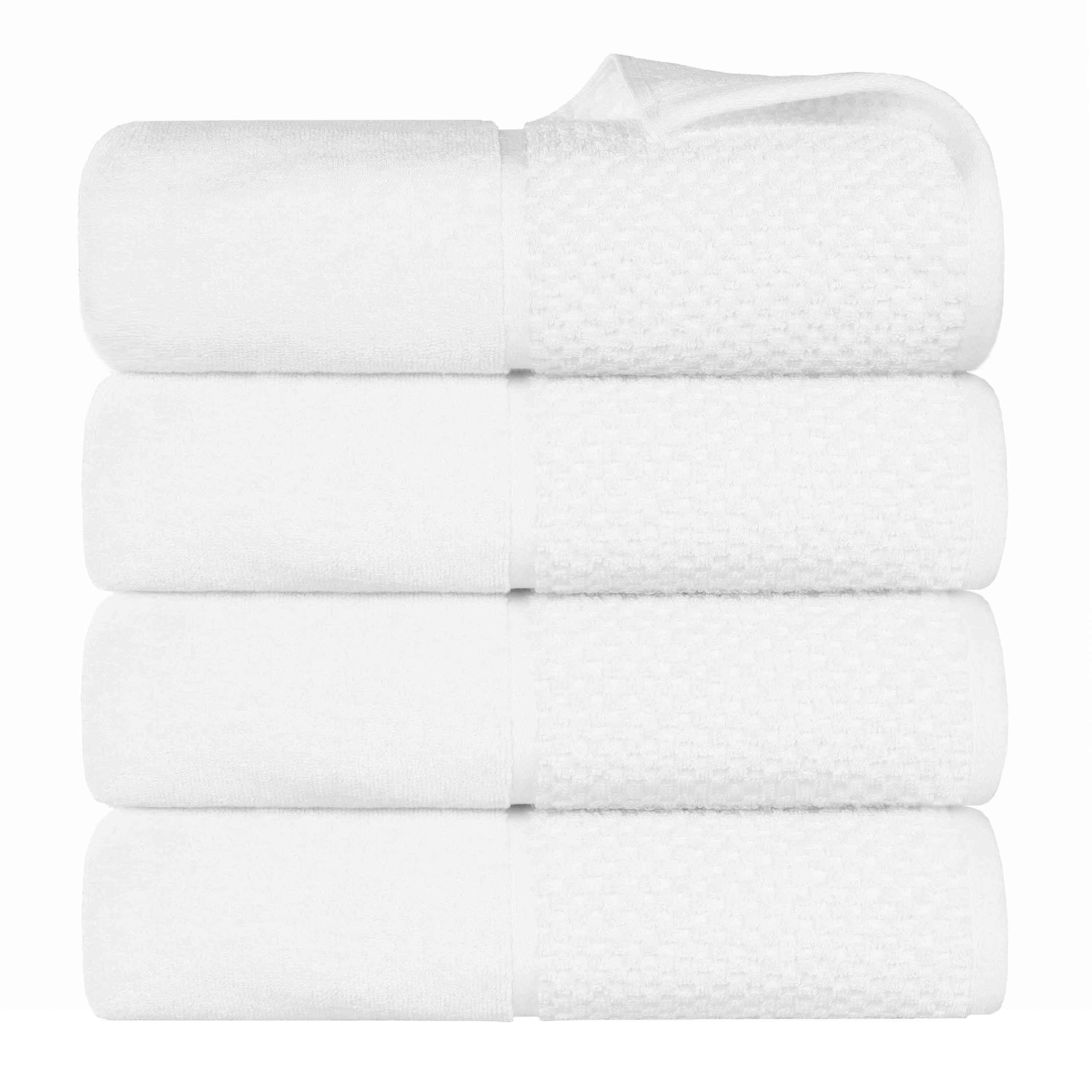Lodie Cotton Jacquard Solid and Two-Toned Bath Towel Set of 4 - Bath Towel by Superior Brand