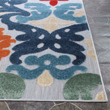 Lowell Traditional Damask Indoor Outdoor Area Rug - Rugs by Superior