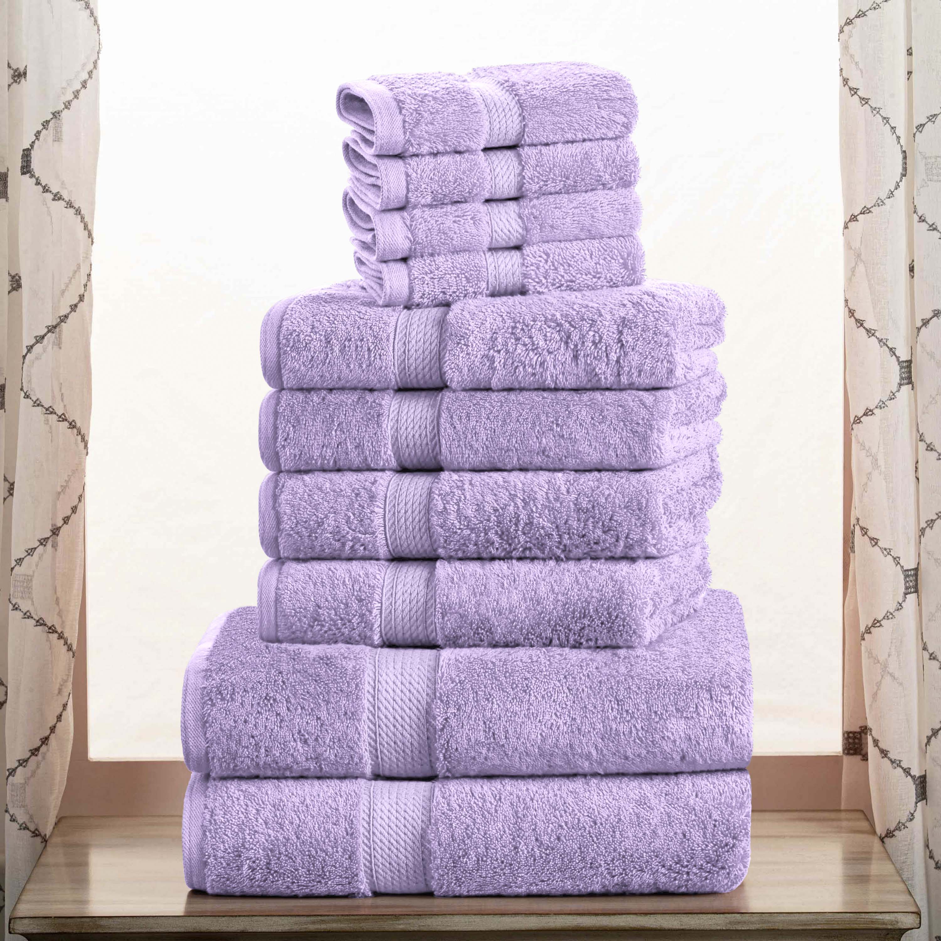 Egyptian Cotton Madison Plush Towel Set 10 Piece - Egyptian Cotton Towel Set by Superior Brand