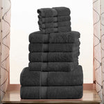 Madison Egyptian Cotton Pile Plush Heavyweight 10 Piece Towel Set - Egyptian Cotton Towel Set by Superior