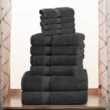 Madison Egyptian Cotton Pile Plush Heavyweight 10 Piece Towel Set - Egyptian Cotton Towel Set by Superior