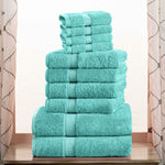 Madison Egyptian Cotton Pile Plush Heavyweight 10 Piece Towel Set - Egyptian Cotton Towel Set by Superior