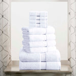 Madison Egyptian Cotton Pile Plush Heavyweight 10 Piece Towel Set - Egyptian Cotton Towel Set by Superior
