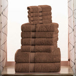 Madison Egyptian Cotton Pile Plush Heavyweight 10 Piece Towel Set - Egyptian Cotton Towel Set by Superior