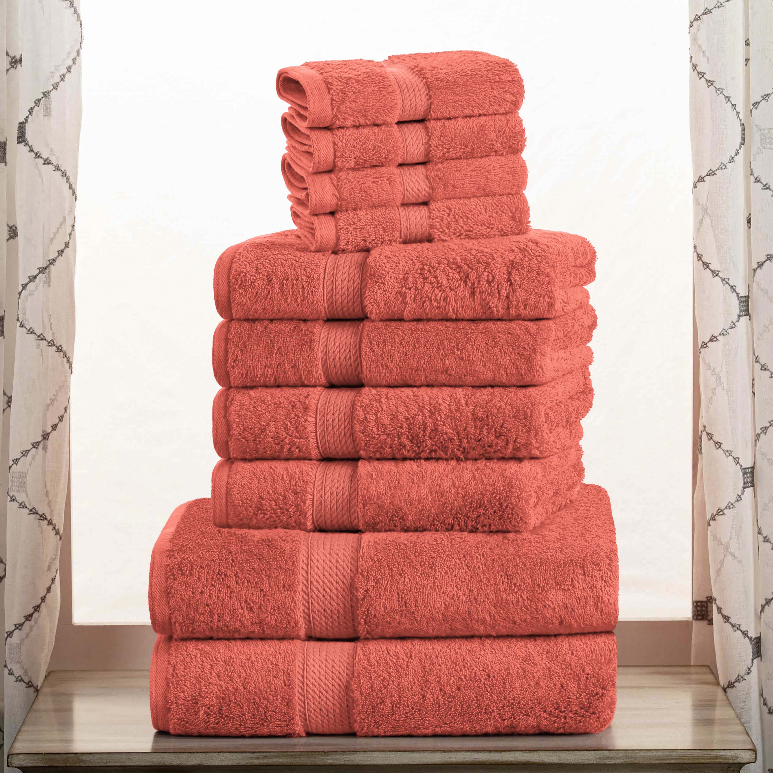 Madison Egyptian Cotton Pile Plush Heavyweight 10 Piece Towel Set - Egyptian Cotton Towel Set by Superior