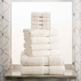 Madison Egyptian Cotton Pile Plush Heavyweight 10 Piece Towel Set - Egyptian Cotton Towel Set by Superior