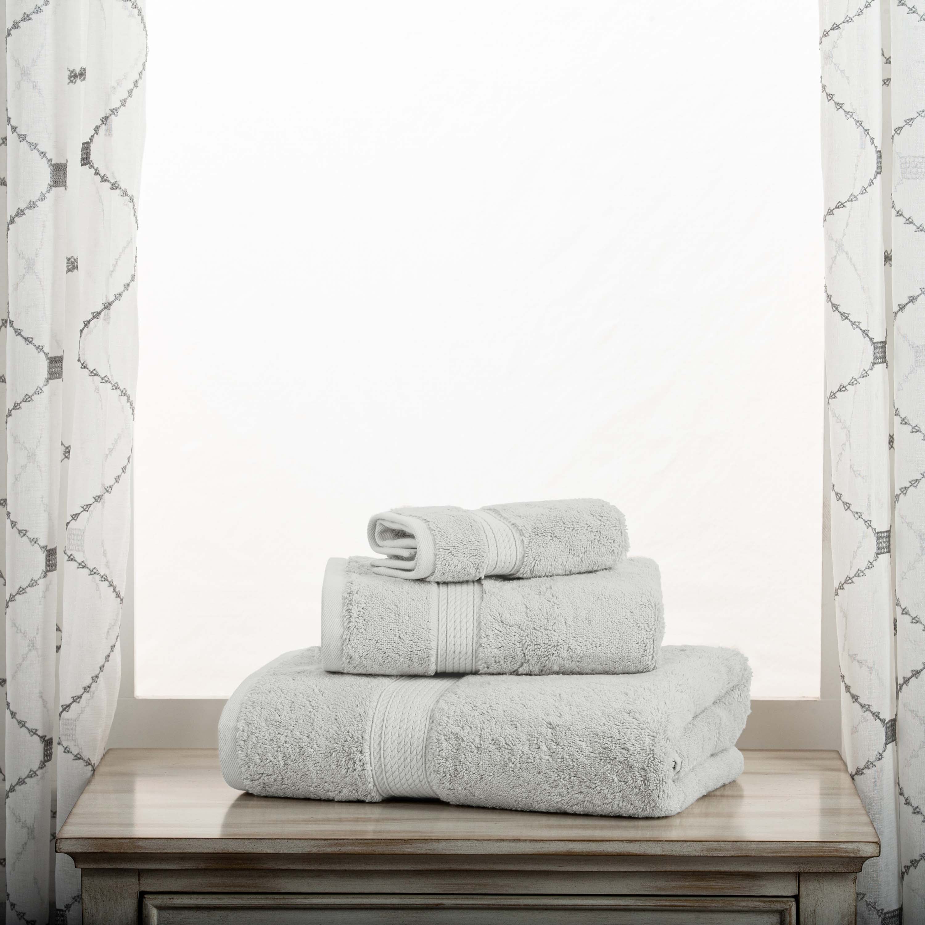 Egyptian Cotton Madison Plush Towel Set 3 Piece - Egyptian Cotton Towel Set by Superior Brand
