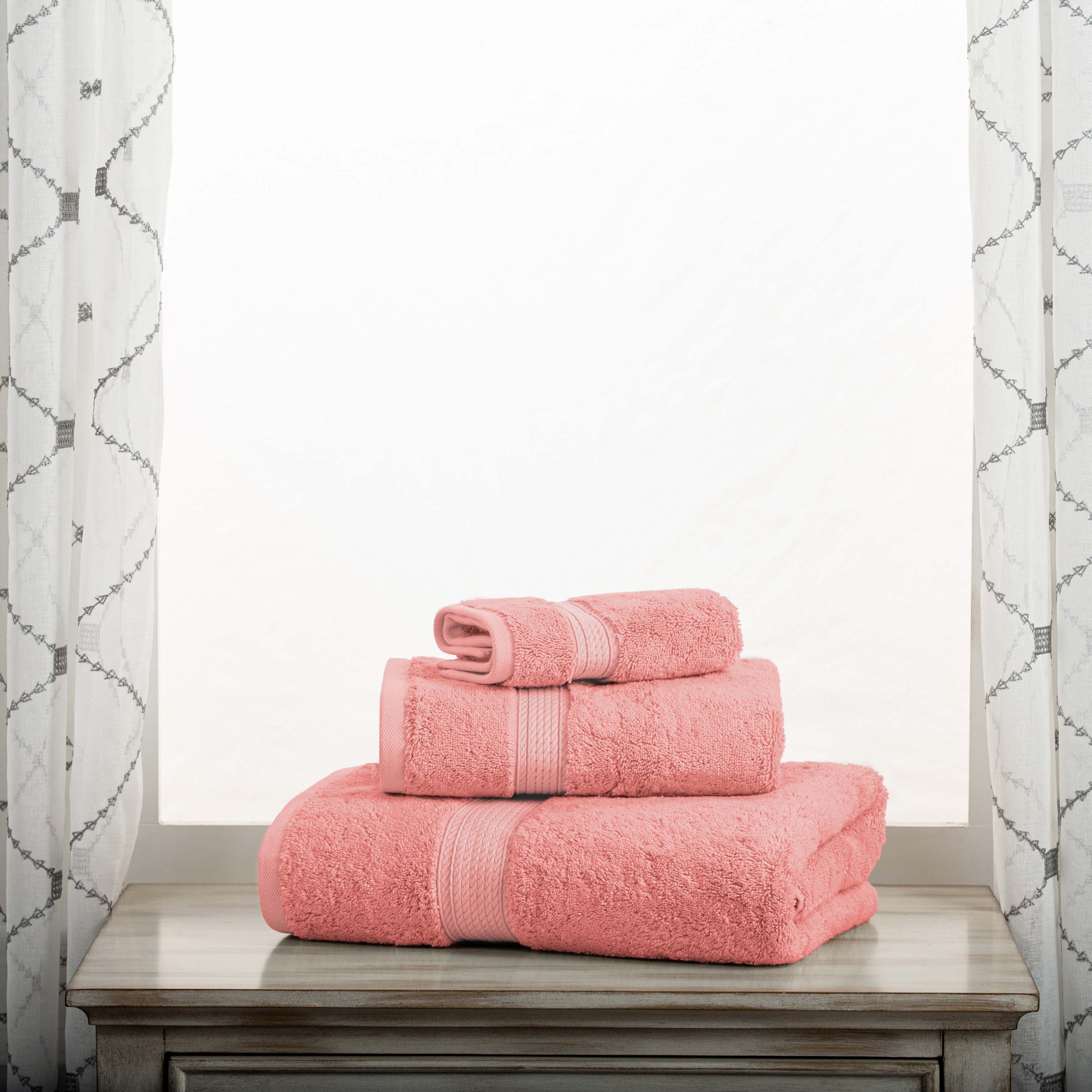 Egyptian Cotton Madison Plush Towel Set 3 Piece - Egyptian Cotton Towel Set by Superior Brand