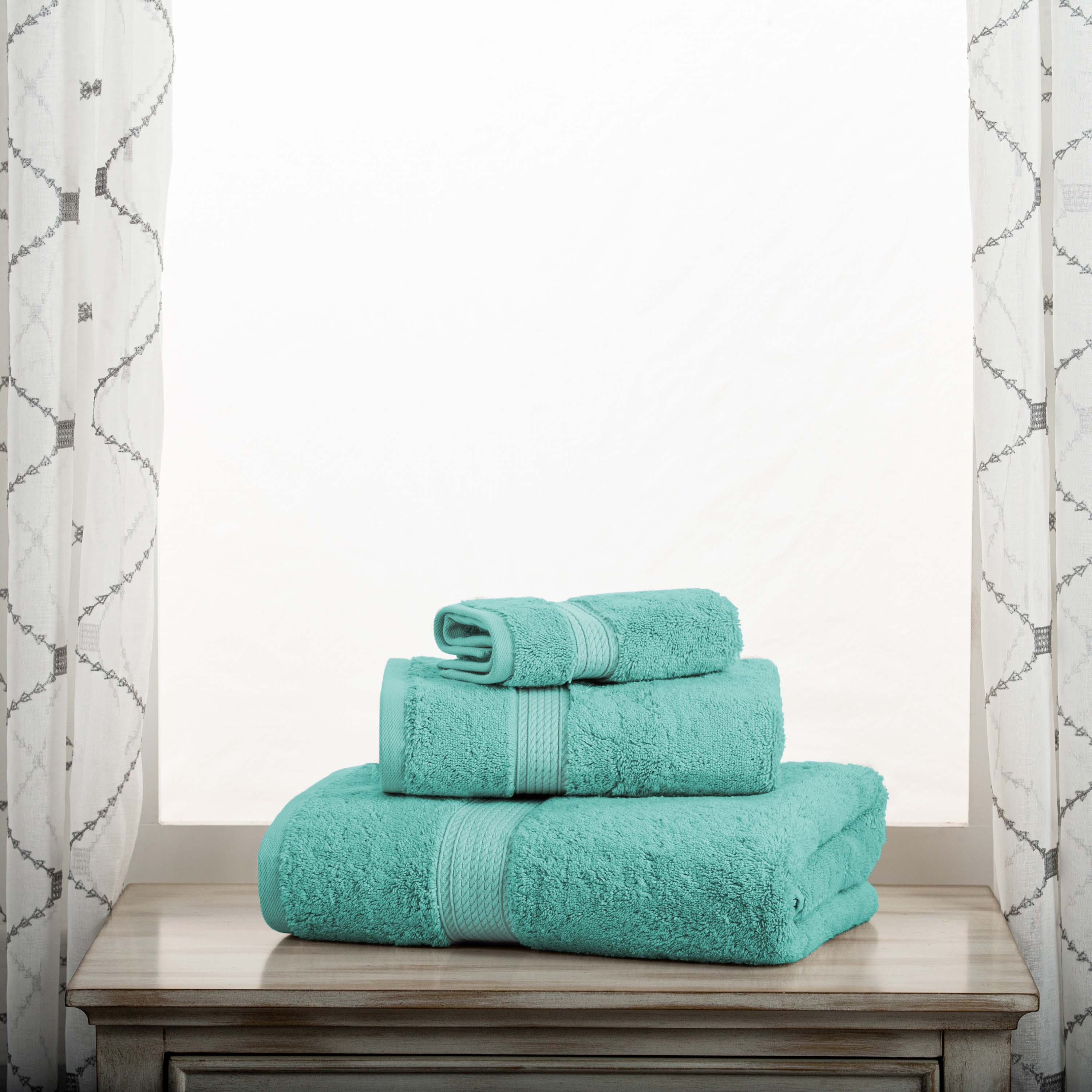 Egyptian Cotton Madison Plush Towel Set 3 Piece - Egyptian Cotton Towel Set by Superior Brand
