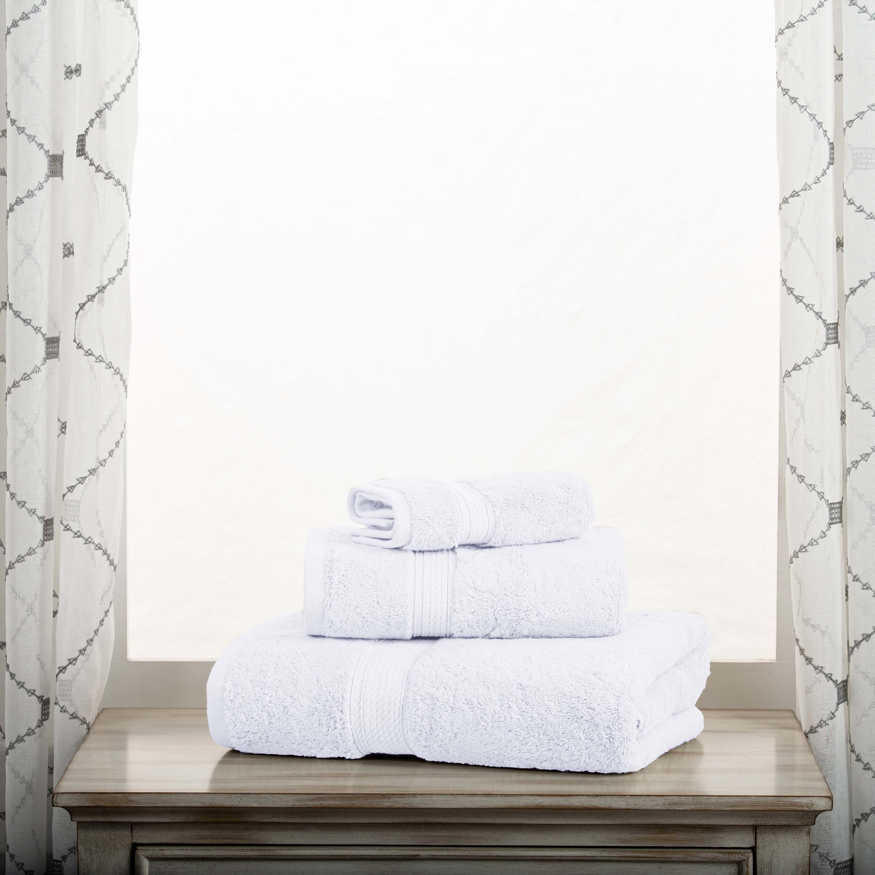 Egyptian Cotton Madison Plush Towel Set 3 Piece - Egyptian Cotton Towel Set by Superior Brand