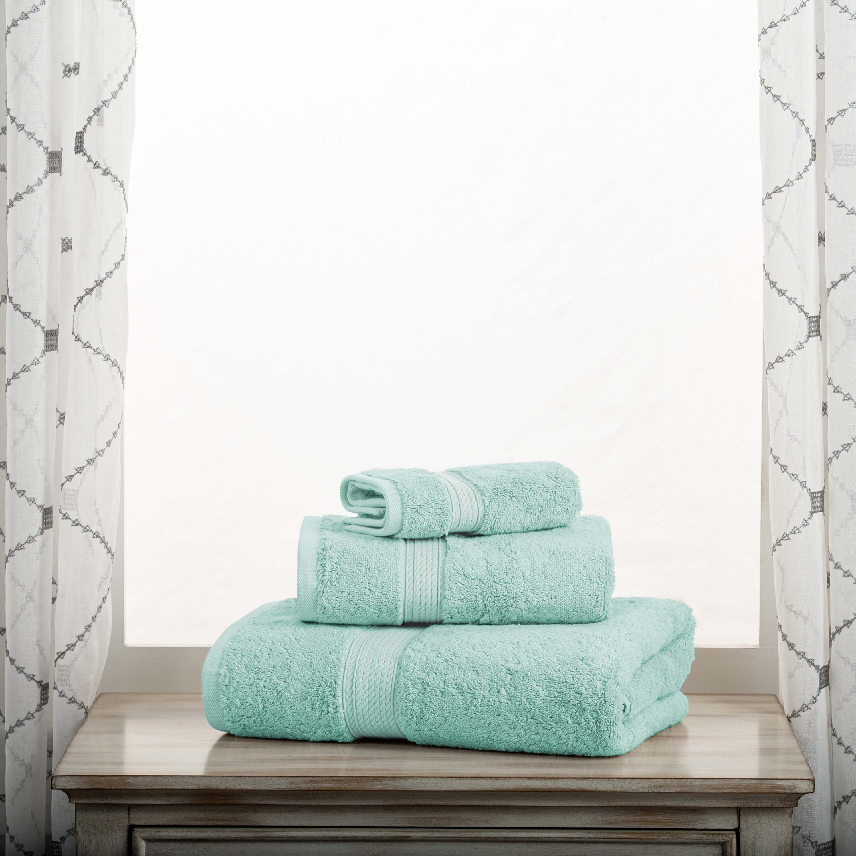 Egyptian Cotton Madison Plush Towel Set 3 Piece - Egyptian Cotton Towel Set by Superior Brand