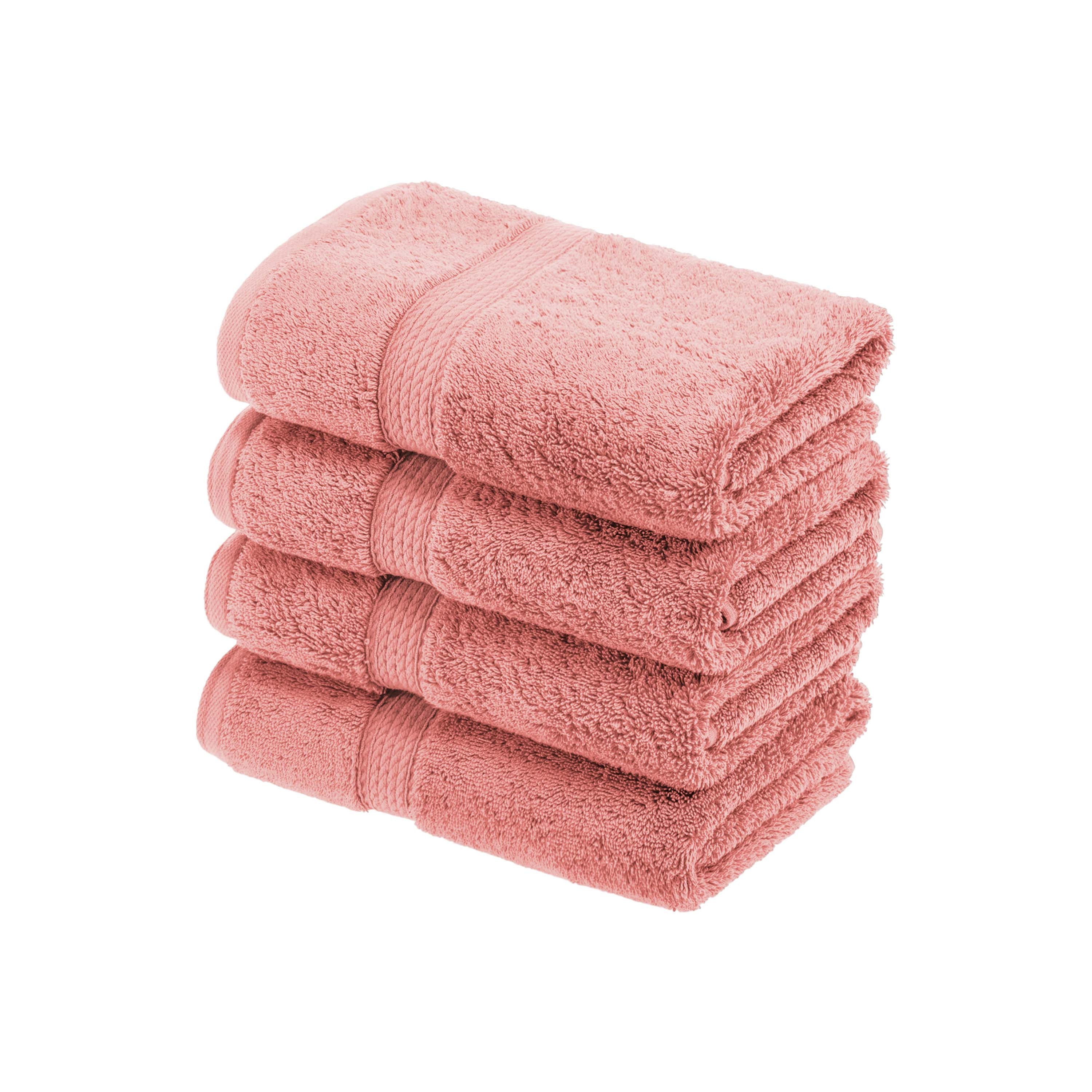 Madison Egyptian Cotton Pile Plush Heavyweight Hand Towel Set of 4 - Egyptian Cotton Hand Towel by Superior