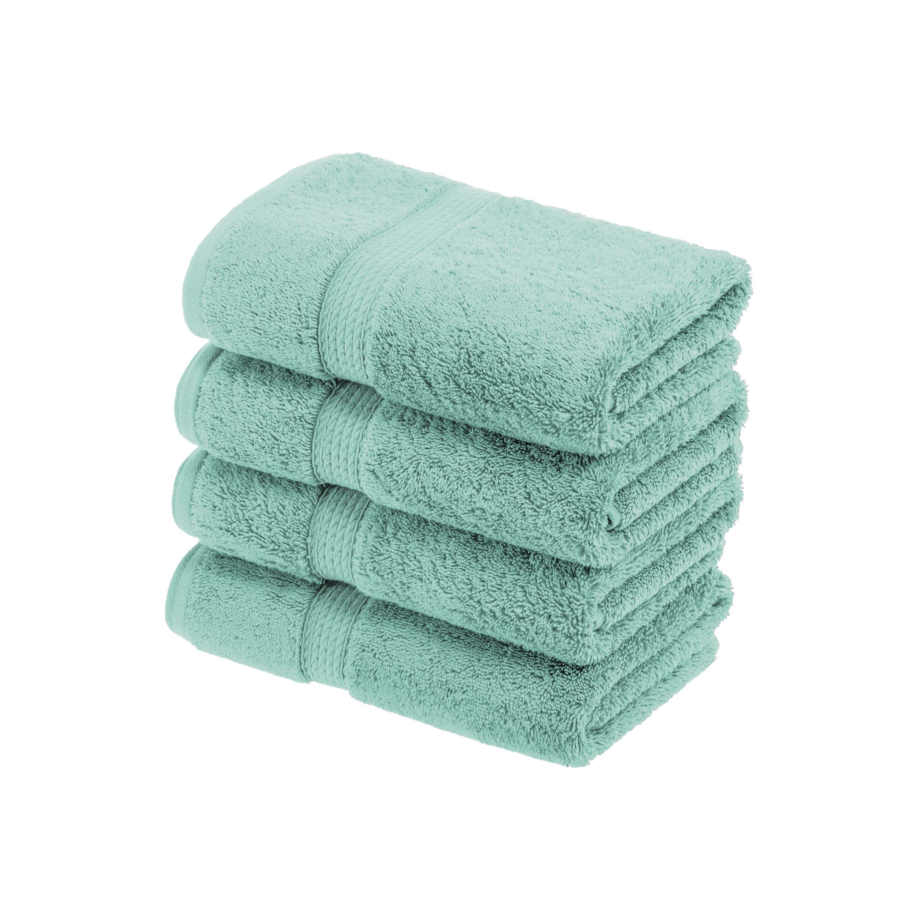 Madison Egyptian Cotton Pile Plush Heavyweight Hand Towel Set of 4 - Egyptian Cotton Hand Towel by Superior