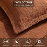 Madrid Cotton Medium Weight Geometric Matelasse Bedspread and Sham Set - Bedspread by Superior