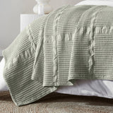 Mai Waffle Weave Honeycomb Soft Textured Cotton Blanket - Blanket by Superior