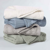Mai Waffle Weave Honeycomb Soft Textured Cotton Blanket - Blanket by Superior