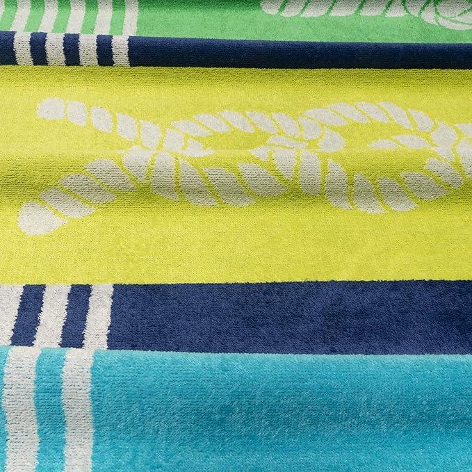 Marine Knots Oversized 4 Piece Beach Towel Set - Beach Towel by Superior