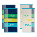 Marine Knots Oversized 4 Piece Beach Towel Set - Beach Towel by Superior