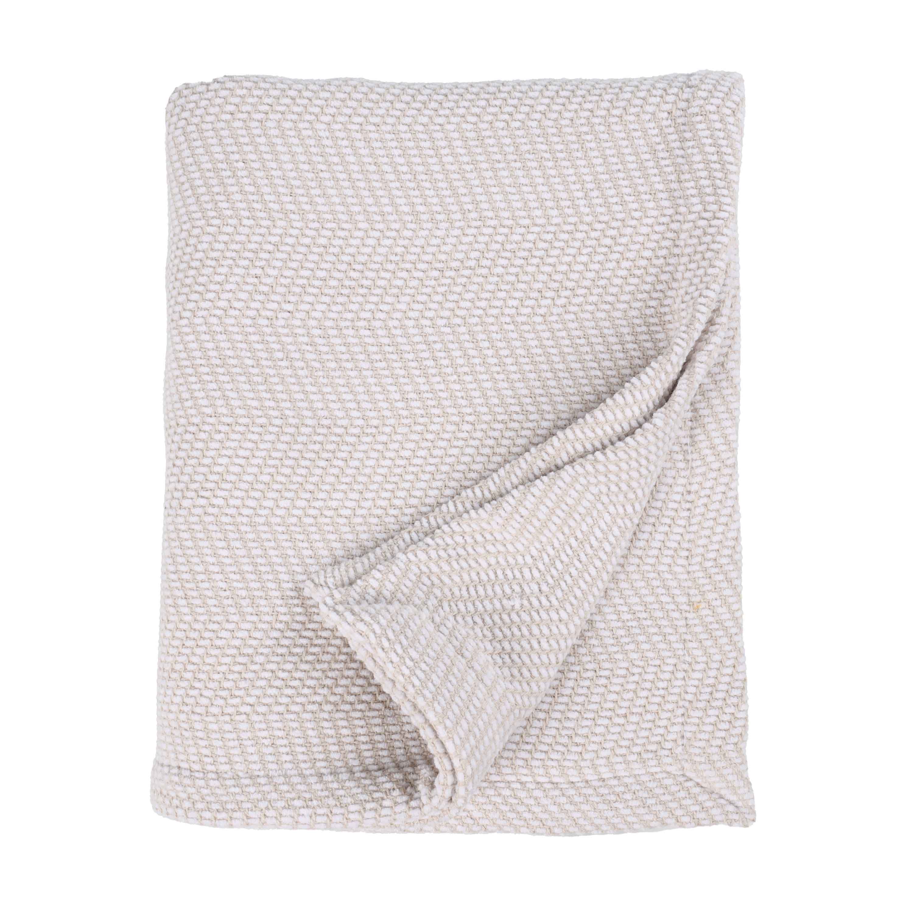 Maya Chenille Herringbone Soft Textured Medium Weight Cotton Blanket - Blanket by Superior Brand