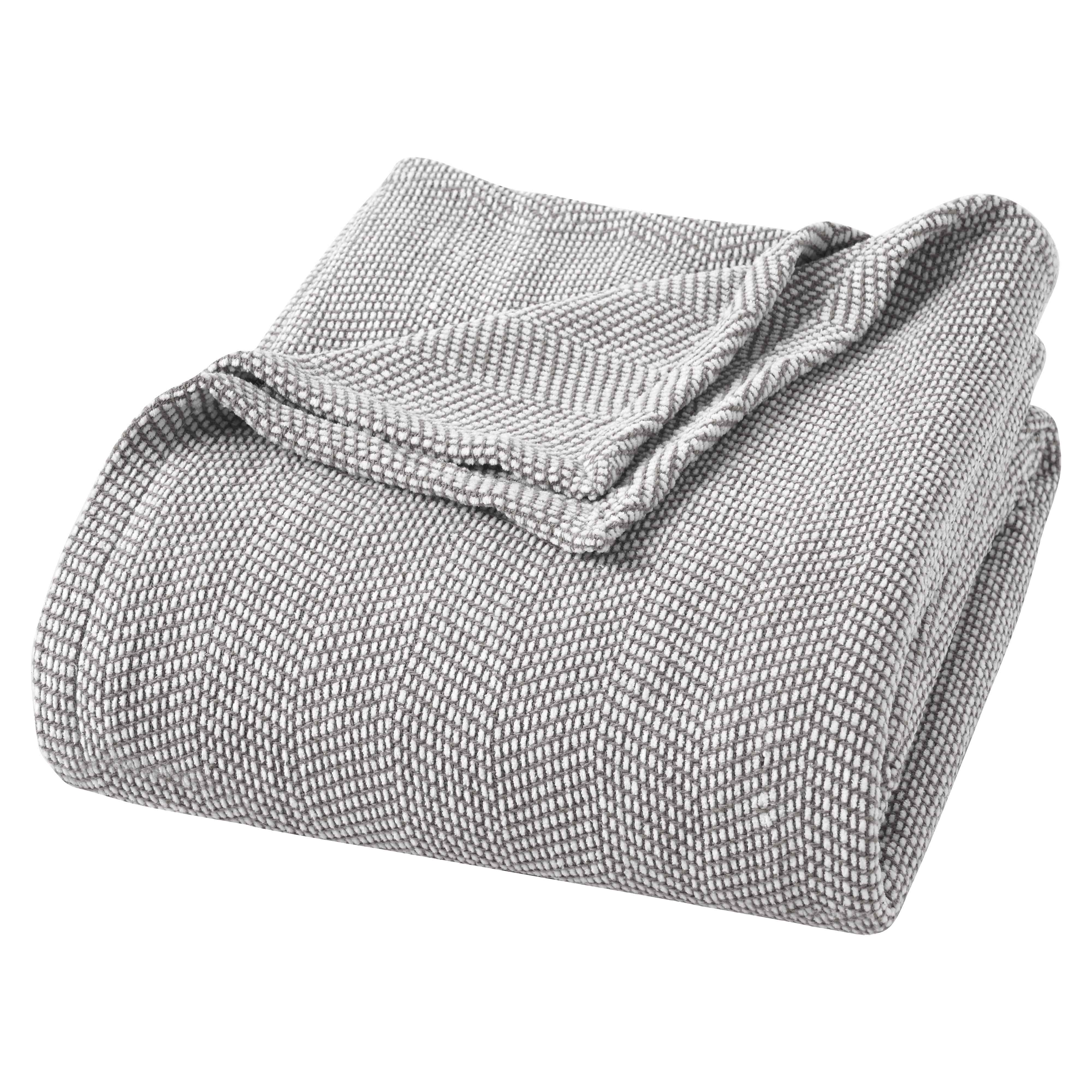 Maya Chenille Herringbone Soft Textured Medium Weight Cotton Blanket - Blanket by Superior Brand