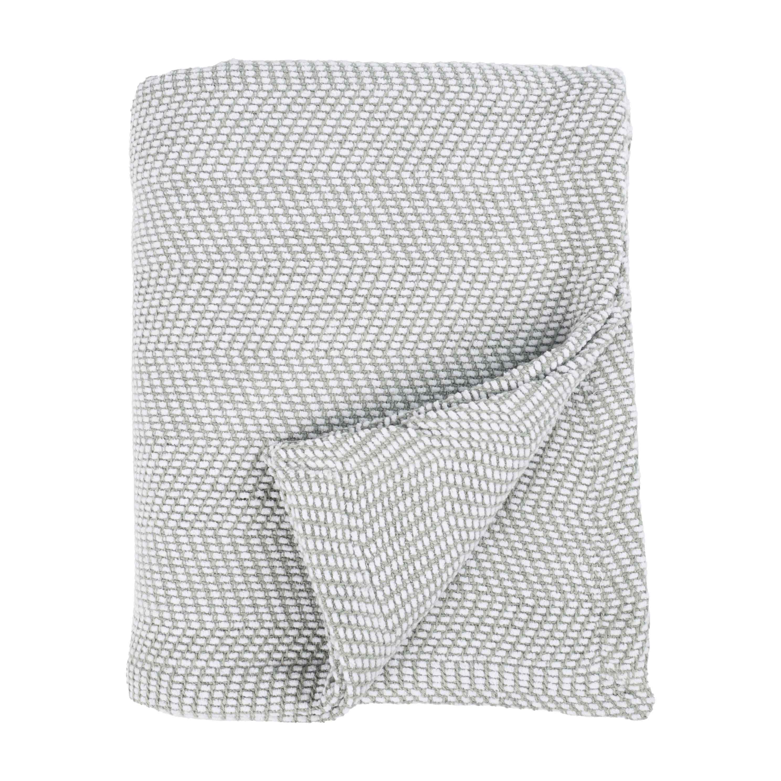 Maya Chenille Herringbone Soft Textured Medium Weight Cotton Blanket - Blanket by Superior Brand