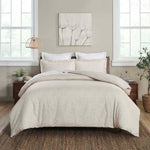 Melange Flannel Cotton Fuzzy Warm Two-Toned Duvet Cover Set - Duvet Cover Set by Superior