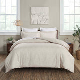 Melange Flannel Cotton Fuzzy Warm Two-Toned Duvet Cover Set - Duvet Cover Set by Superior