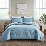 Melange Flannel Cotton Fuzzy Warm Two-Toned Duvet Cover Set - Duvet Cover Set by Superior