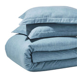 Melange Flannel Cotton Fuzzy Warm Two-Toned Duvet Cover Set - Duvet Cover Set by Superior