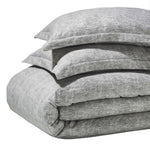 Melange Flannel Cotton Fuzzy Warm Two-Toned Duvet Cover Set - Duvet Cover Set by Superior