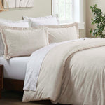 Melange Flannel Cotton Fuzzy Warm Two-Toned Duvet Cover Set - Duvet Cover Set by Superior