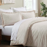 Melange Flannel Cotton Fuzzy Warm Two-Toned Duvet Cover Set - Duvet Cover Set by Superior