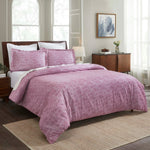 Melange Flannel Cotton Fuzzy Warm Two-Toned Duvet Cover Set - Duvet Cover Set by Superior