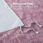 Melange Flannel Cotton Fuzzy Warm Two-Toned Duvet Cover Set - Duvet Cover Set by Superior