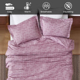 Melange Flannel Cotton Fuzzy Warm Two-Toned Duvet Cover Set - Duvet Cover Set by Superior